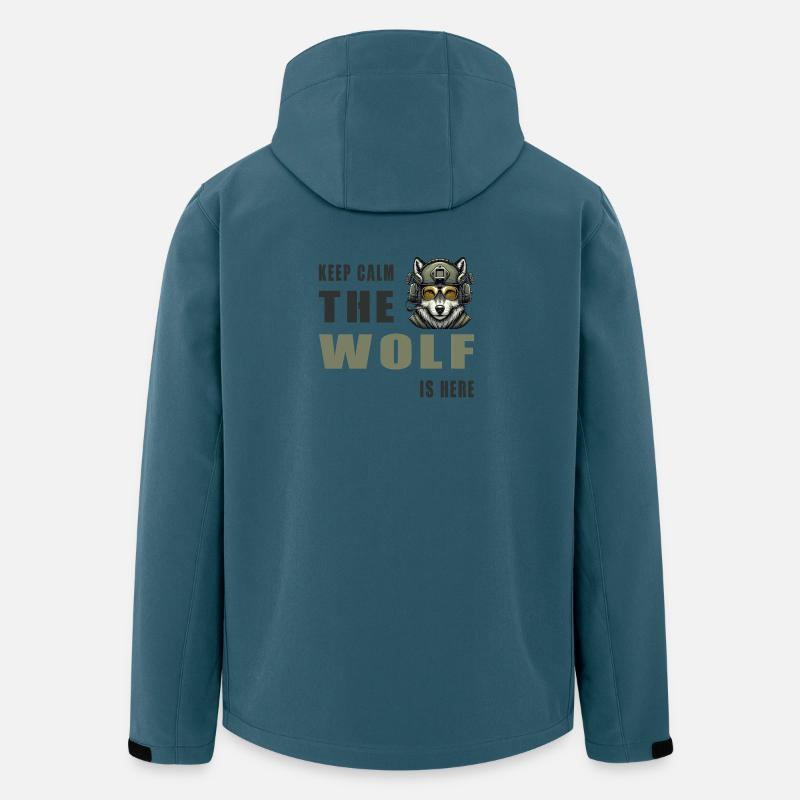 Keep Calm Wolf Is Here - Men’s Recycled Softshell Jacket by Stanley/Stella - stargazer