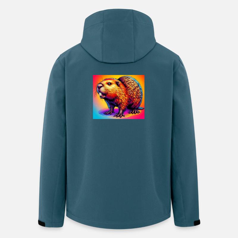 Bieber - Recycelte Männer Softshell-Jacke Discoverer von Stanley/Stella - Dunkles Petrol