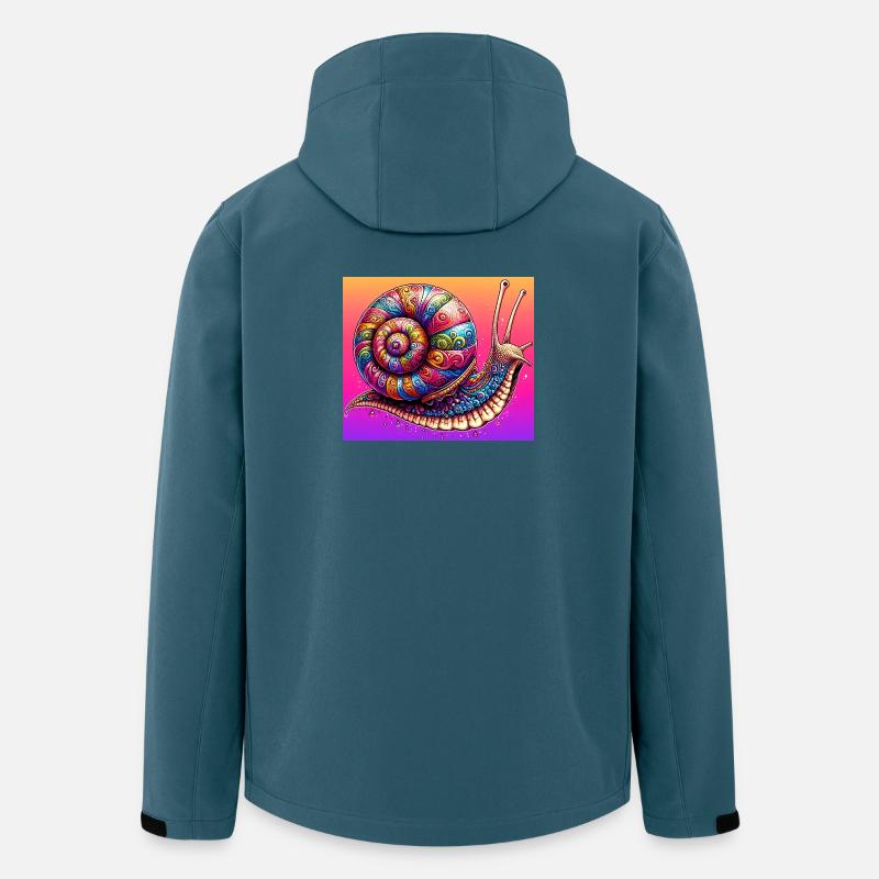 Schnecke - Recycelte Männer Softshell-Jacke von Stanley/Stella - Dunkles Petrol