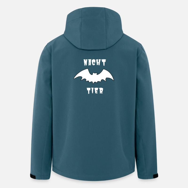 Nachttier_Weis_1 - Veste softshell homme en polyester recyclé Stanley/Stella - bleu pétrole foncé