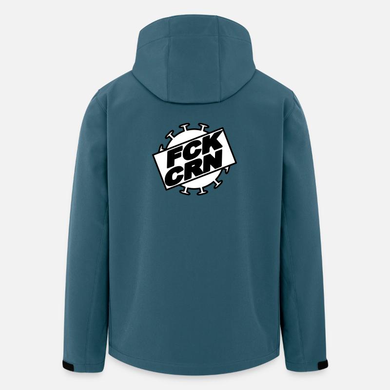 FCK_CRN_1 - Recycelte Männer Softshell-Jacke von Stanley/Stella - Dunkles Petrol