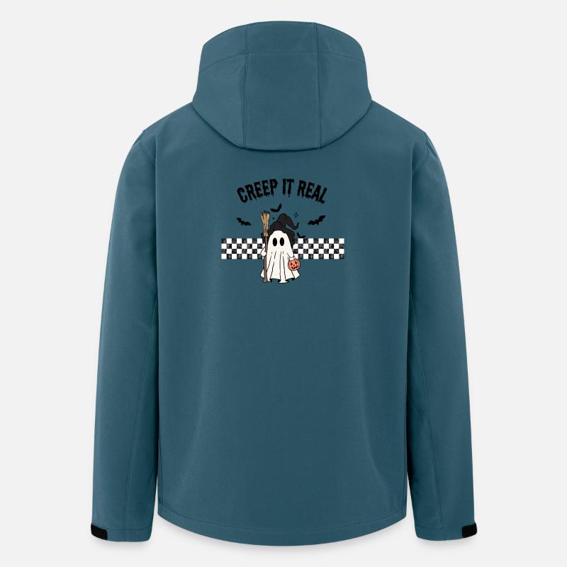 Süßes Geister-Mädchen Halloween Design - Recycelte Männer Softshell-Jacke von Stanley/Stella - Dunkles Petrol
