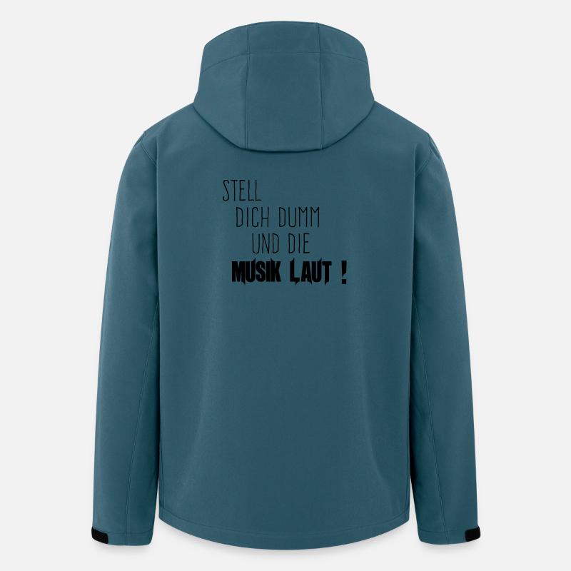 Dich Dumm Musik Laut - Recycelte Männer Softshell-Jacke von Stanley/Stella - Dunkles Petrol