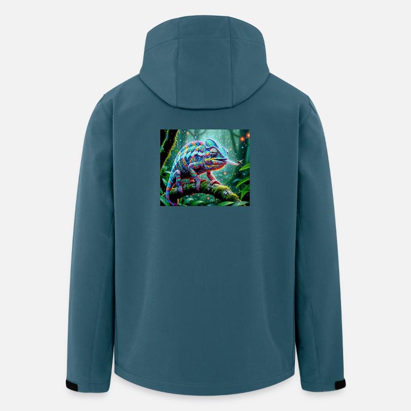 Neon Chameleon Jungle Magic - Men’s Recycled Softshell Jacket by Stanley/Stella - stargazer