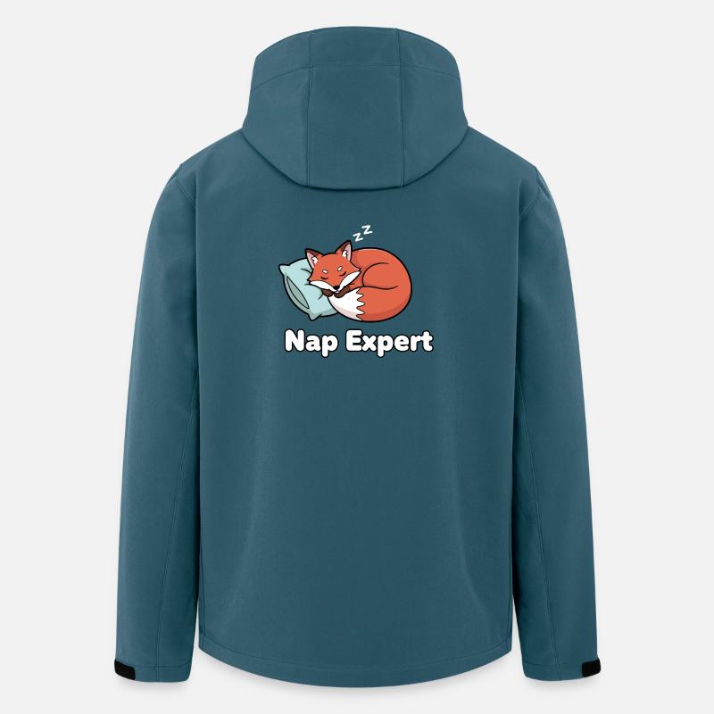 Nap-Experte Fuchs - Recycelte Männer Softshell-Jacke von Stanley/Stella - Dunkles Petrol
