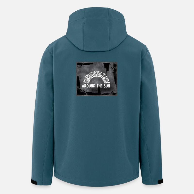 Rund um die Sonne Grunge Bogen - Recycelte Männer Softshell-Jacke von Stanley/Stella - Dunkles Petrol