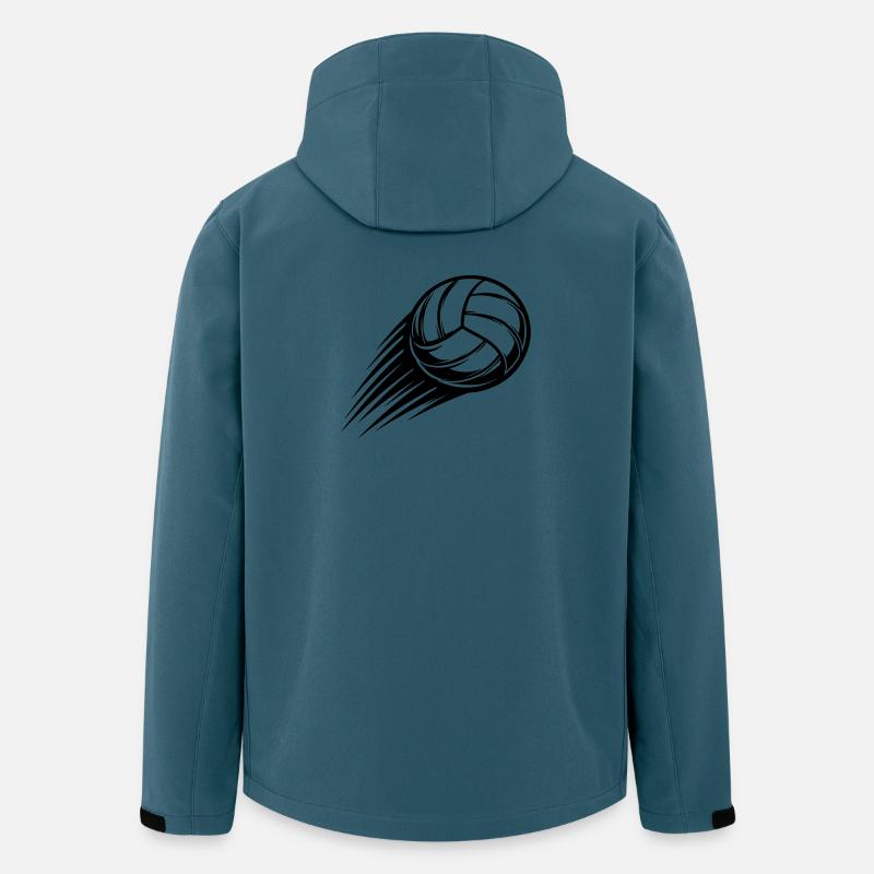 Volleyball Bold - Stanley/Stella herre softshelljakke i genanvendt polyester Discoverer - mørk petrol