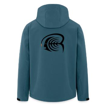 Poisson-grenouille - Veste softshell homme en polyester recyclé Stanley/Stella - bleu pétrole foncé - Dos - AI Model Male 185 light (185cm)