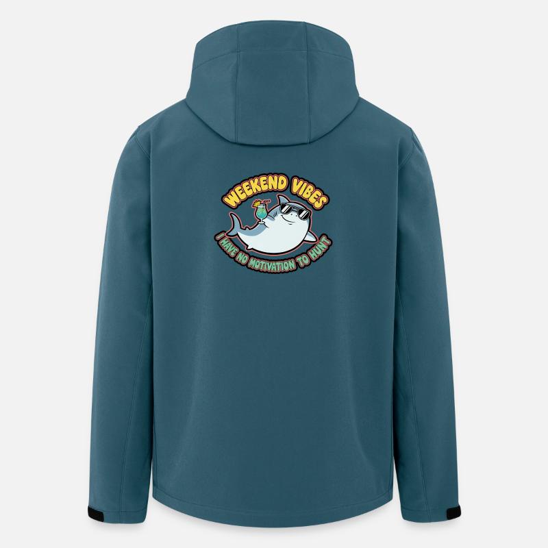 Weekend Vibes Shark Cocktail Tee - Stanley/Stella herre softshelljakke i genanvendt polyester - mørk petrol