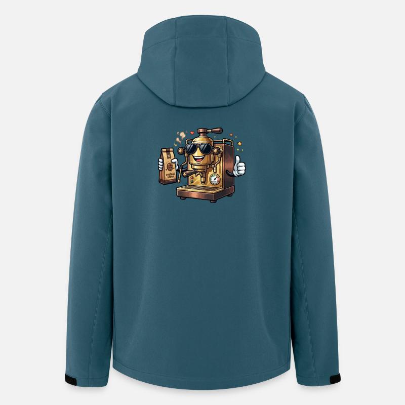 Brass Brew Robot Sonnenbrille - Recycelte Männer Softshell-Jacke von Stanley/Stella - Dunkles Petrol
