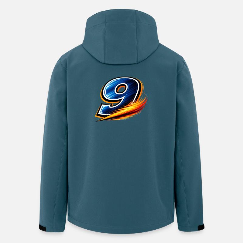 Nummer 9 Fußball Shirt Torjäger  - Recycelte Männer Softshell-Jacke von Stanley/Stella - Dunkles Petrol