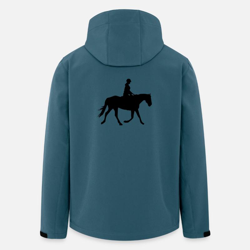 Cavalier - Veste softshell homme en polyester recyclé Stanley/Stella - bleu pétrole foncé