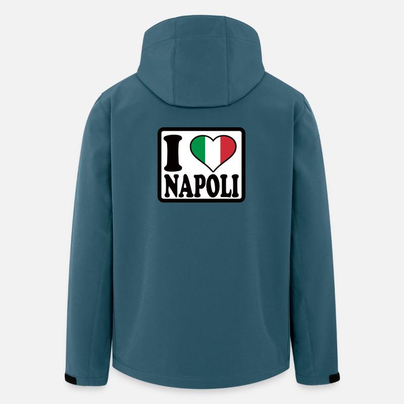 Neapel, Napoli - Recycelte Männer Softshell-Jacke von Stanley/Stella - Dunkles Petrol