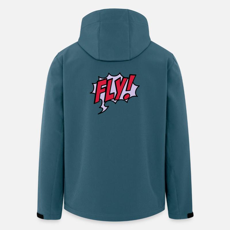 2541614 15932863 fly - Veste softshell homme en polyester recyclé Stanley/Stella - bleu pétrole foncé