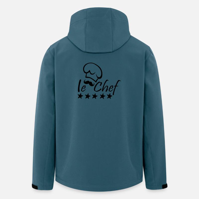 Le Chef - Recycelte Männer Softshell-Jacke von Stanley/Stella - Dunkles Petrol