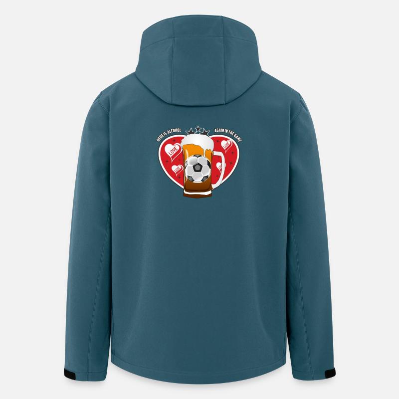 Alkohol im Spiel - Recycelte Männer Softshell-Jacke von Stanley/Stella - Dunkles Petrol