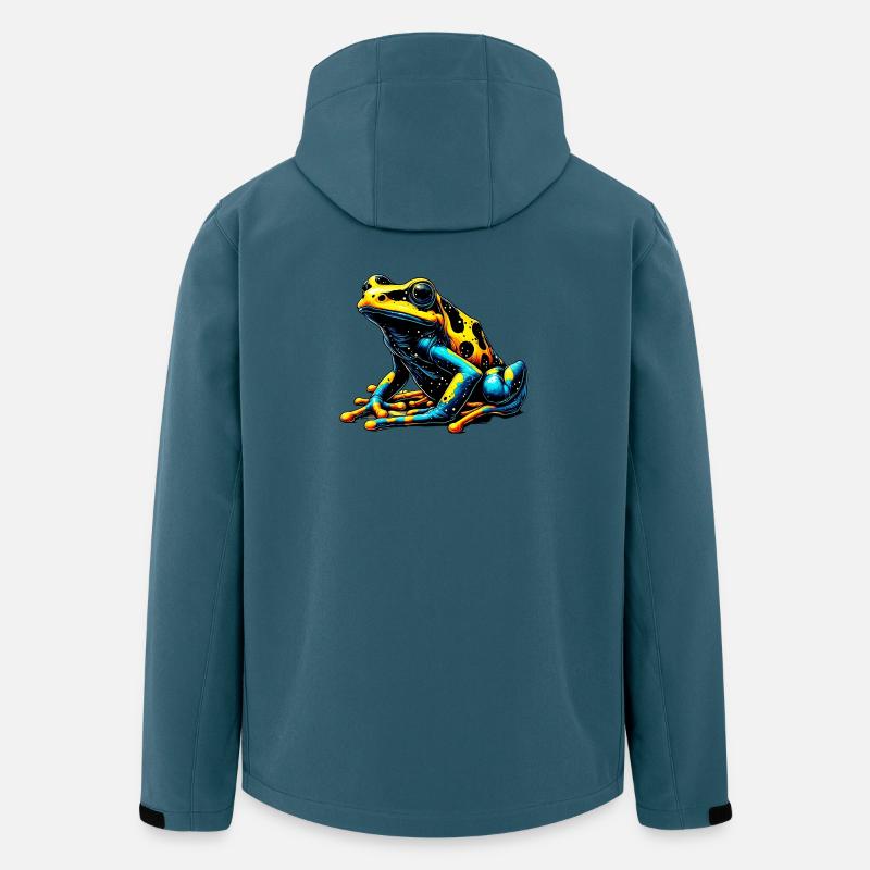 Grenouille - Veste softshell homme en polyester recyclé Stanley/Stella - bleu pétrole foncé