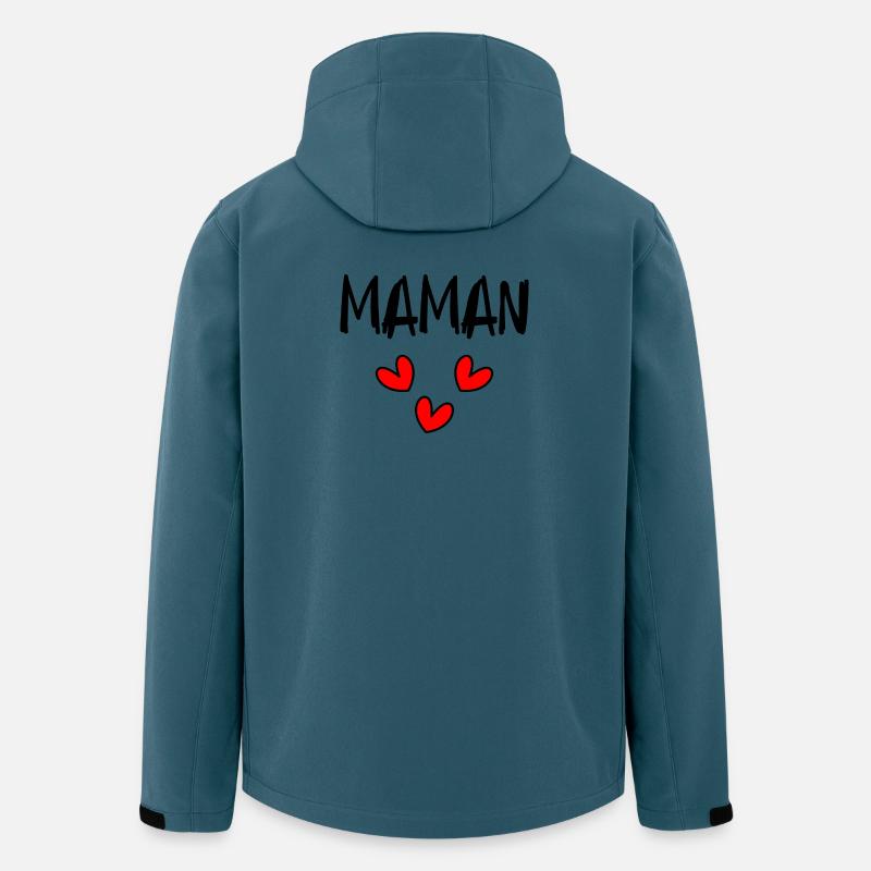 MAMA - Recycelte Männer Softshell-Jacke von Stanley/Stella - Dunkles Petrol