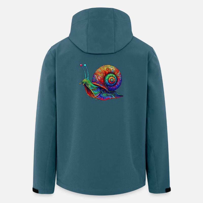 Schnecke - Recycelte Männer Softshell-Jacke von Stanley/Stella - Dunkles Petrol