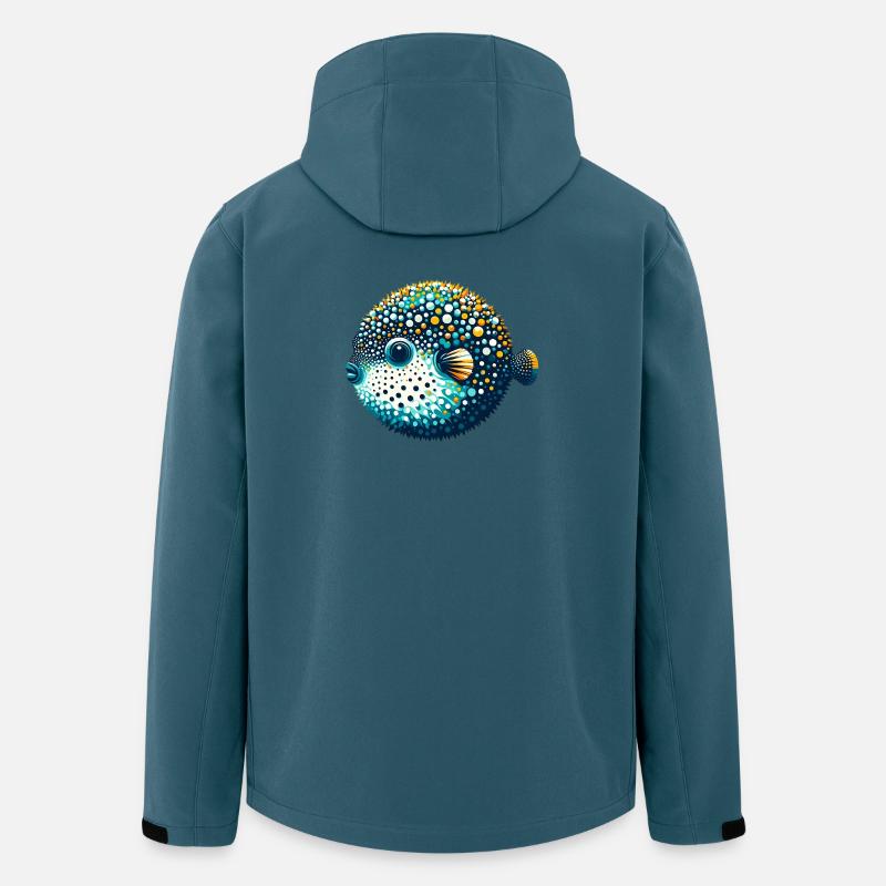 Kugelfisch - Recycelte Männer Softshell-Jacke von Stanley/Stella - Dunkles Petrol