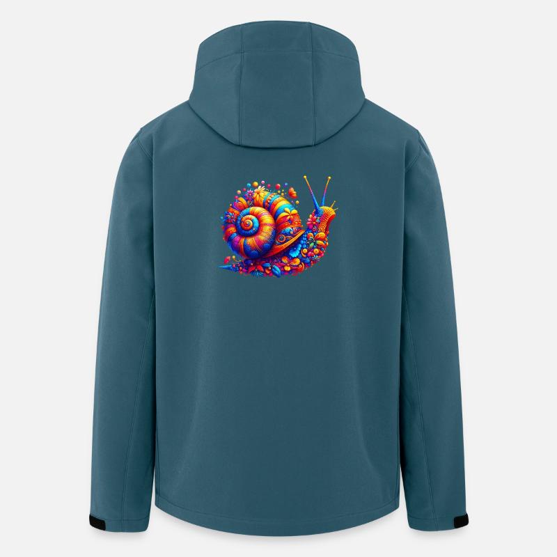 Schnecke - Recycelte Männer Softshell-Jacke von Stanley/Stella - Dunkles Petrol