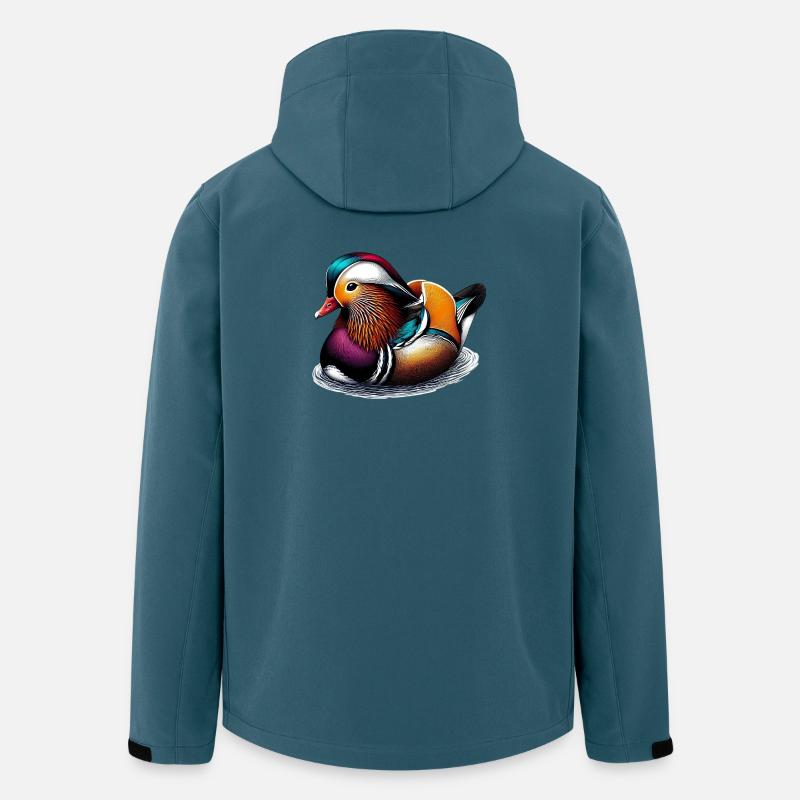 Mandarinente - Recycelte Männer Softshell-Jacke von Stanley/Stella - Dunkles Petrol