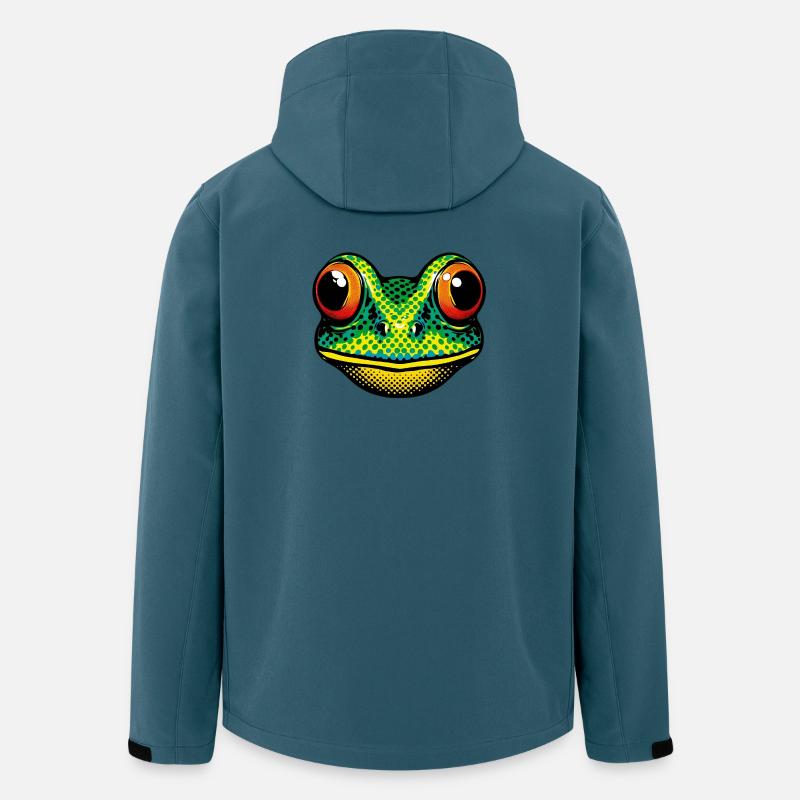 Frosch - Recycelte Männer Softshell-Jacke von Stanley/Stella - Dunkles Petrol