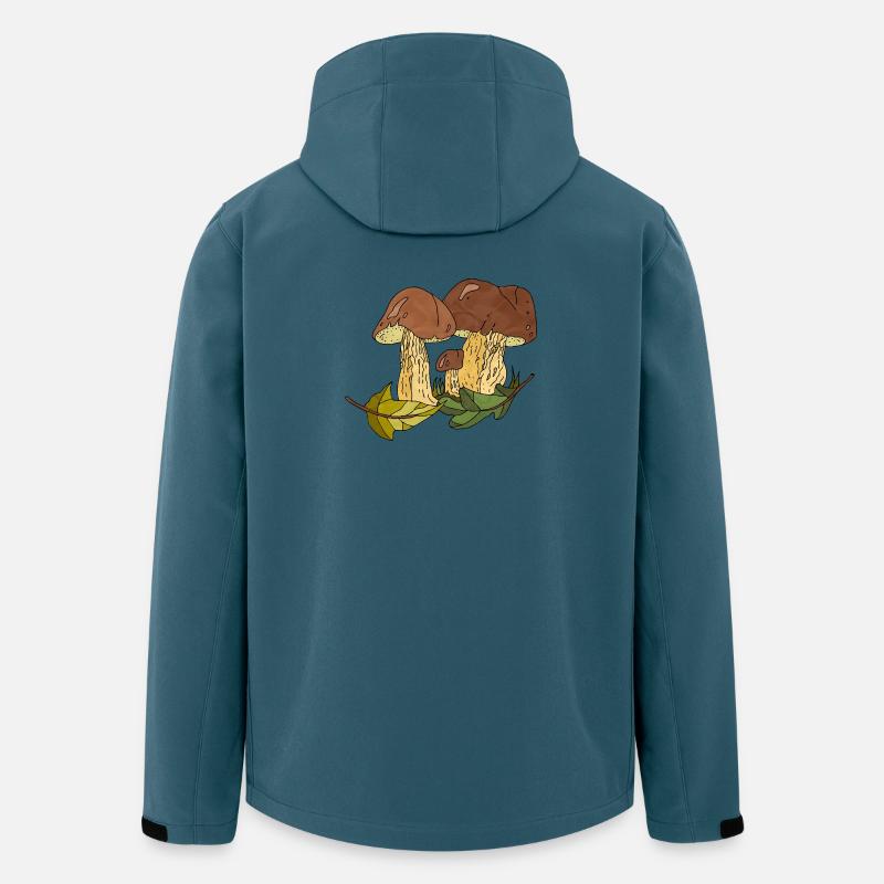 Pilze - Recycelte Männer Softshell-Jacke von Stanley/Stella - Dunkles Petrol