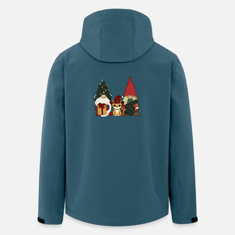 Katze zwischen Wichteln - Recycelte Männer Softshell-Jacke von Stanley/Stella - Dunkles Petrol
