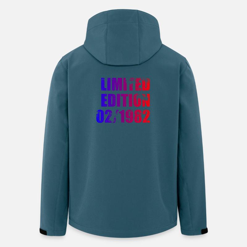 44e anniversaire Édition Limitée 02/1982 - Veste softshell homme en polyester recyclé Stanley/Stella - bleu pétrole foncé