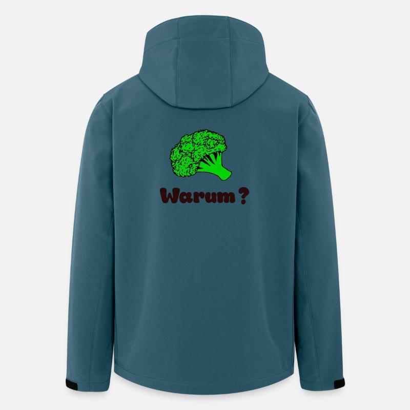 Warum Brokkoli - Recycelte Männer Softshell-Jacke von Stanley/Stella - Dunkles Petrol