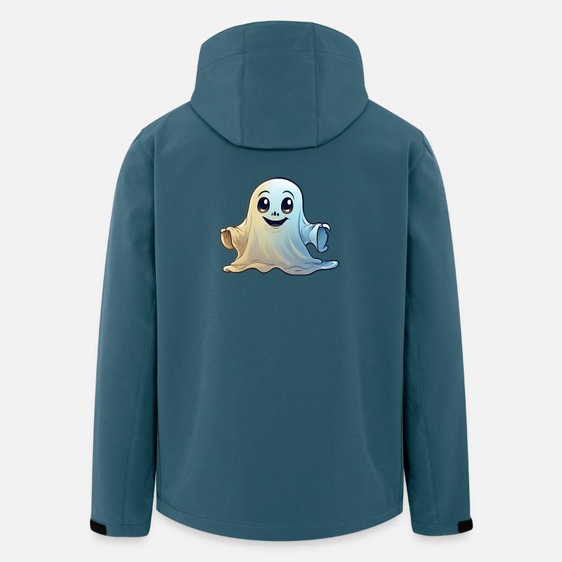 Freundlicher Geist Cartoon - Recycelte Männer Softshell-Jacke von Stanley/Stella - Dunkles Petrol