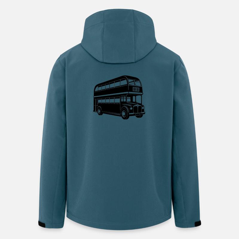 Londoner Bus - Recycelte Männer Softshell-Jacke von Stanley/Stella - Dunkles Petrol