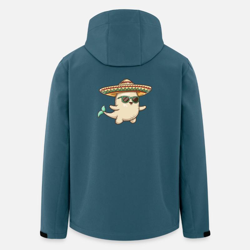 Wal Lustig Sombrero - Recycelte Männer Softshell-Jacke von Stanley/Stella - Dunkles Petrol
