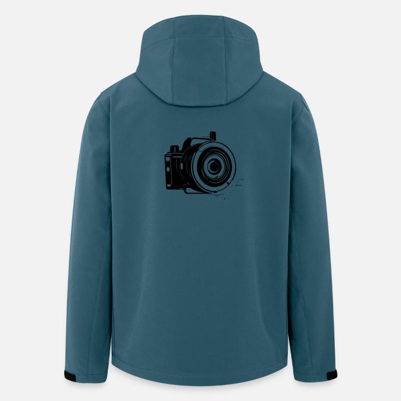 Camera Drawing - Men’s Recycled Softshell Jacket by Stanley/Stella - stargazer