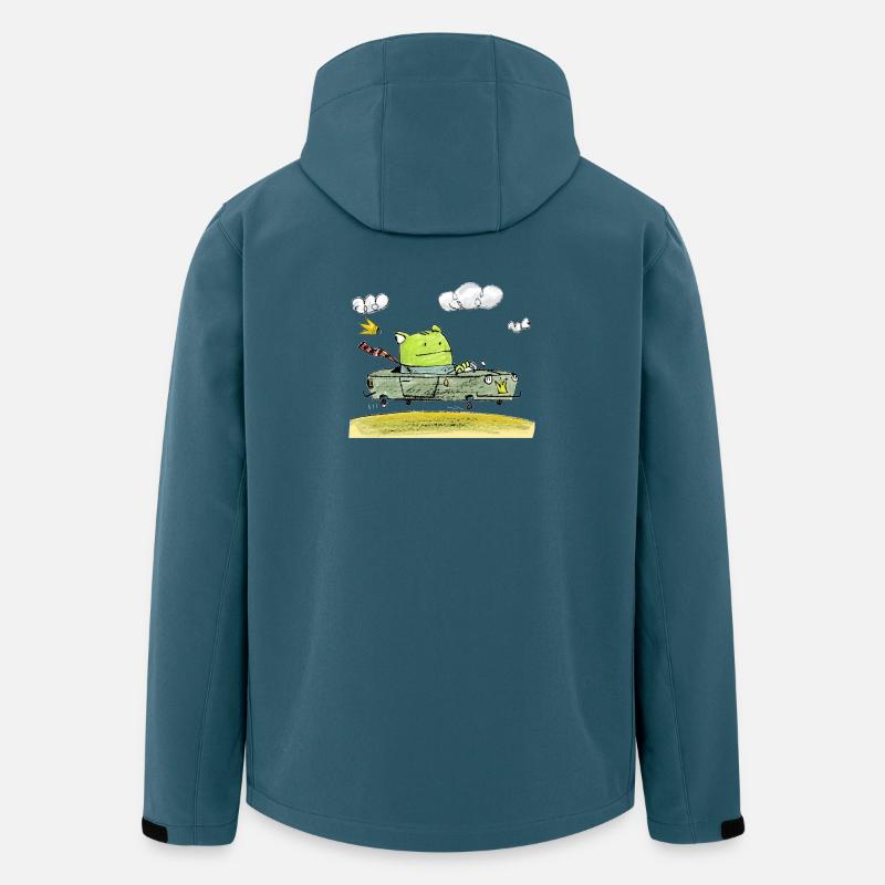 Froschkönig Cabrio Fantasie - Recycelte Männer Softshell-Jacke von Stanley/Stella - Dunkles Petrol