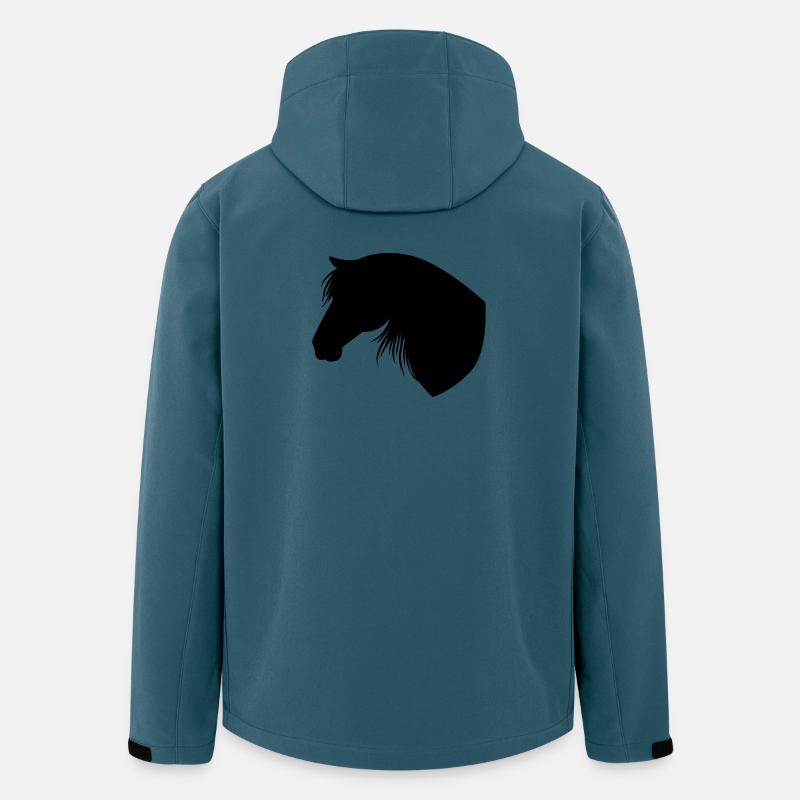 Horse - Recycelte Männer Softshell-Jacke von Stanley/Stella - Dunkles Petrol