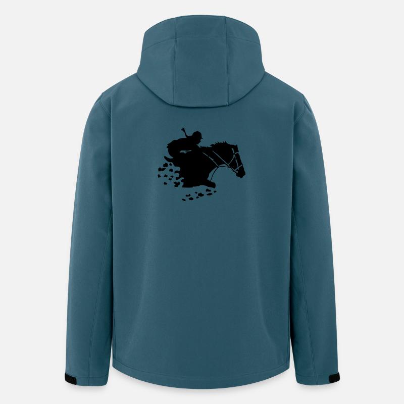 cavalière - Veste softshell homme en polyester recyclé Stanley/Stella - bleu pétrole foncé