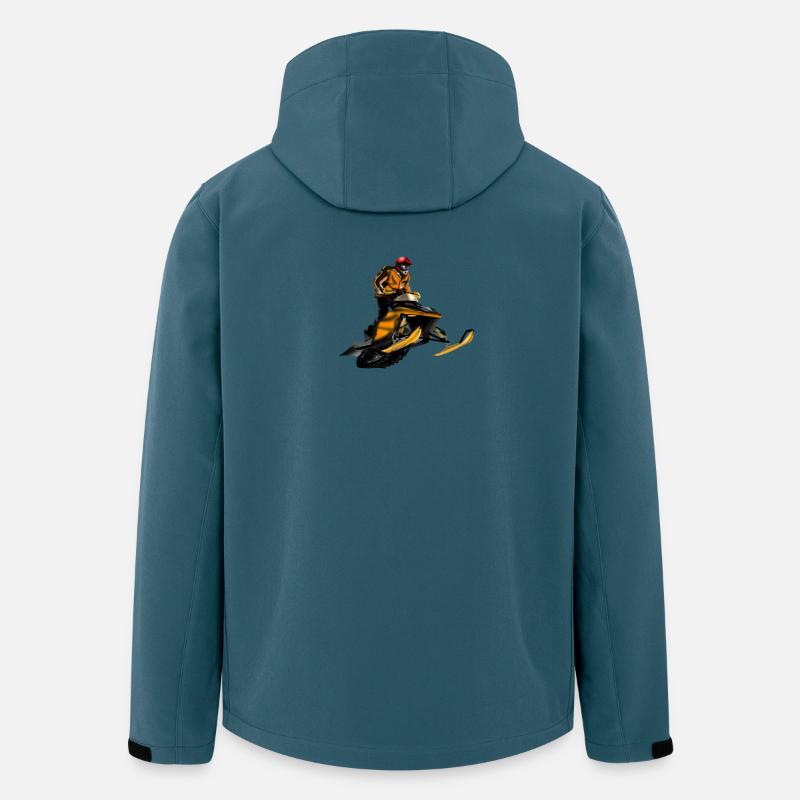 Schneemobil Rennen - Recycelte Männer Softshell-Jacke von Stanley/Stella - Dunkles Petrol