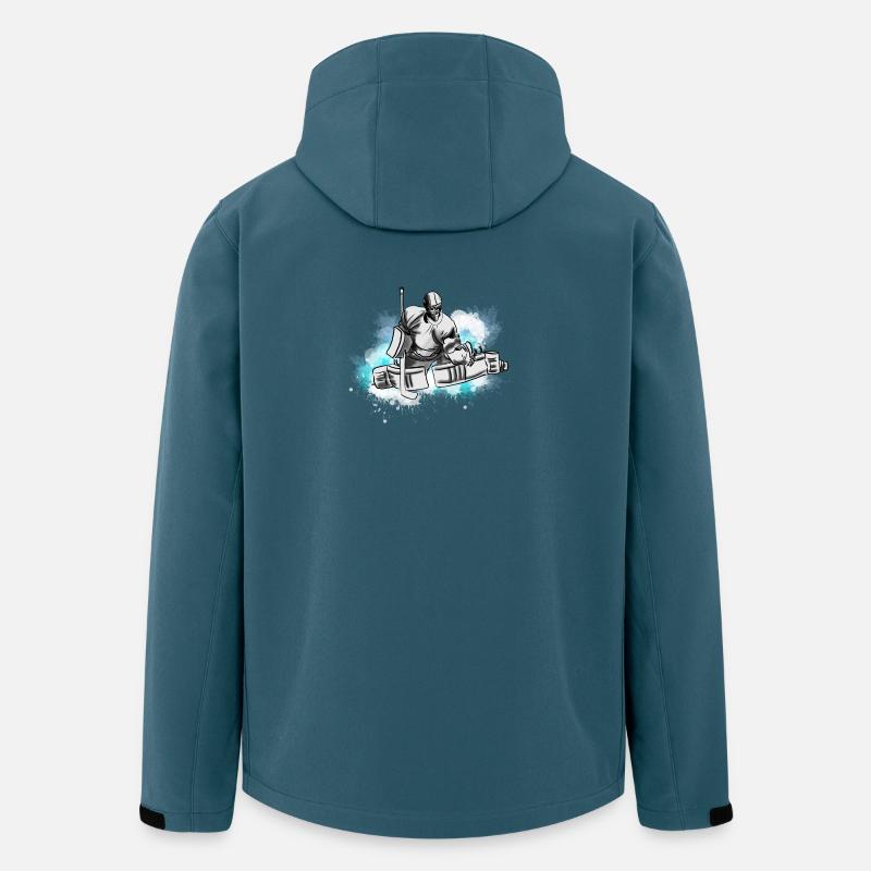 Hockey - Recycelte Männer Softshell-Jacke von Stanley/Stella - Dunkles Petrol