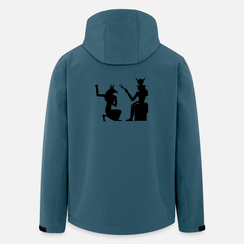 Pyramid Egyptian hieroglyphics pharaoh - Men’s Recycled Softshell Jacket by Stanley/Stella - stargazer