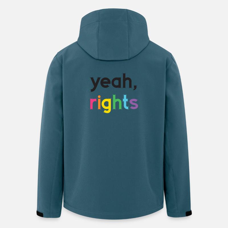 Pride Month LGBT - ja, Rechte - Recycelte Männer Softshell-Jacke von Stanley/Stella - Dunkles Petrol