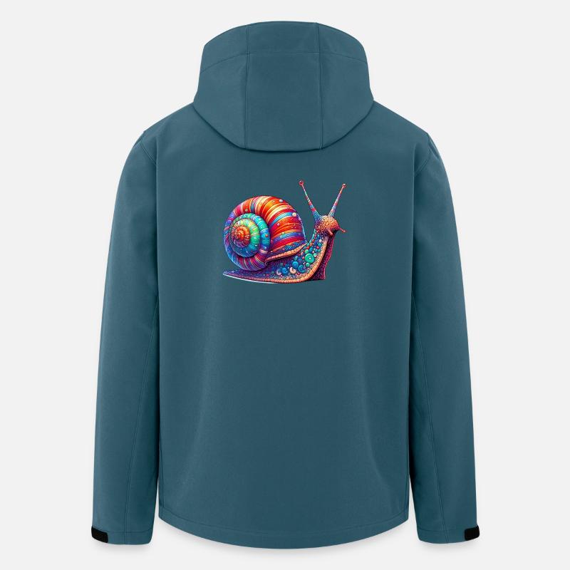 Schnecke - Recycelte Männer Softshell-Jacke von Stanley/Stella - Dunkles Petrol