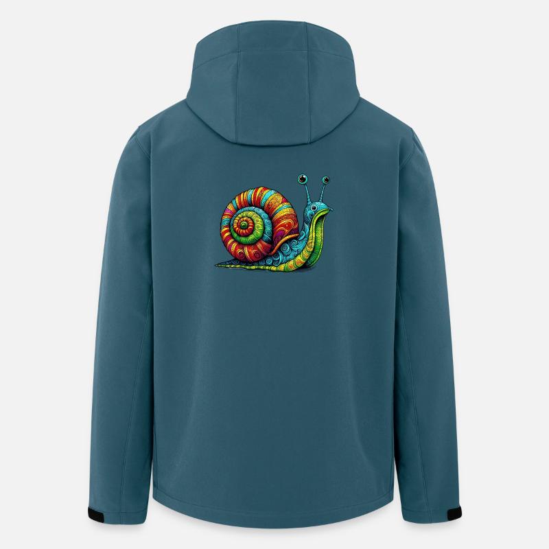 Schnecke - Recycelte Männer Softshell-Jacke von Stanley/Stella - Dunkles Petrol