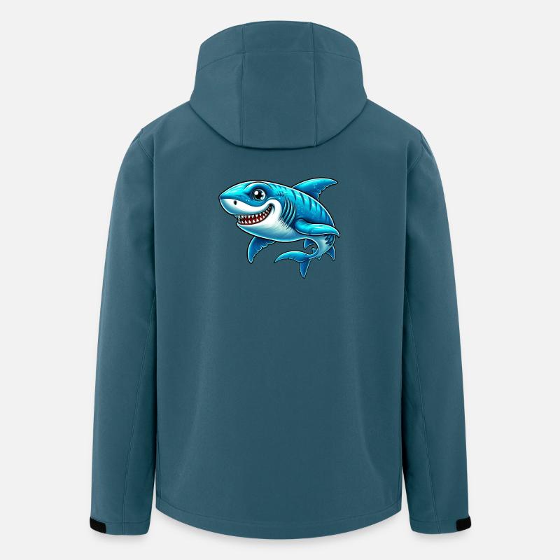 Requin - Veste softshell homme en polyester recyclé Stanley/Stella - bleu pétrole foncé