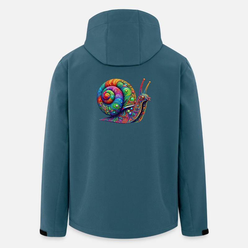 Schnecke - Recycelte Männer Softshell-Jacke von Stanley/Stella - Dunkles Petrol