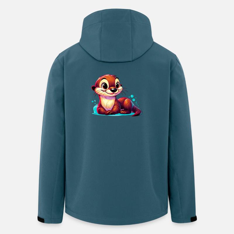 Otter - Recycelte Männer Softshell-Jacke von Stanley/Stella - Dunkles Petrol