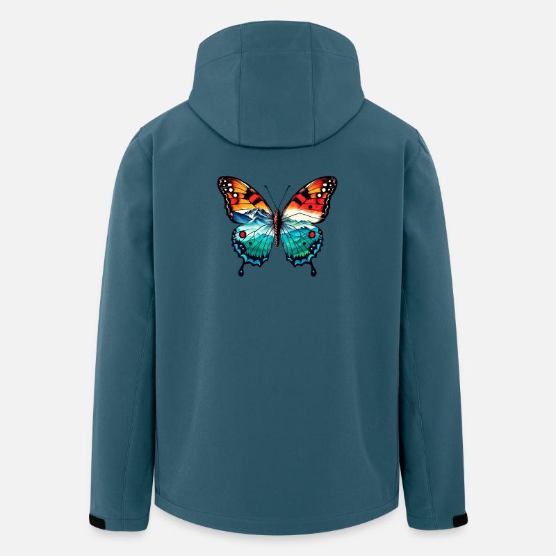 Papillon - Veste softshell homme en polyester recyclé Stanley/Stella - bleu pétrole foncé