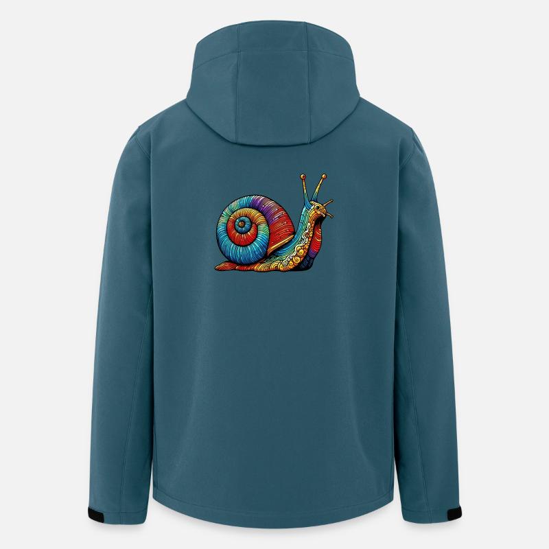 Schnecke - Recycelte Männer Softshell-Jacke von Stanley/Stella - Dunkles Petrol