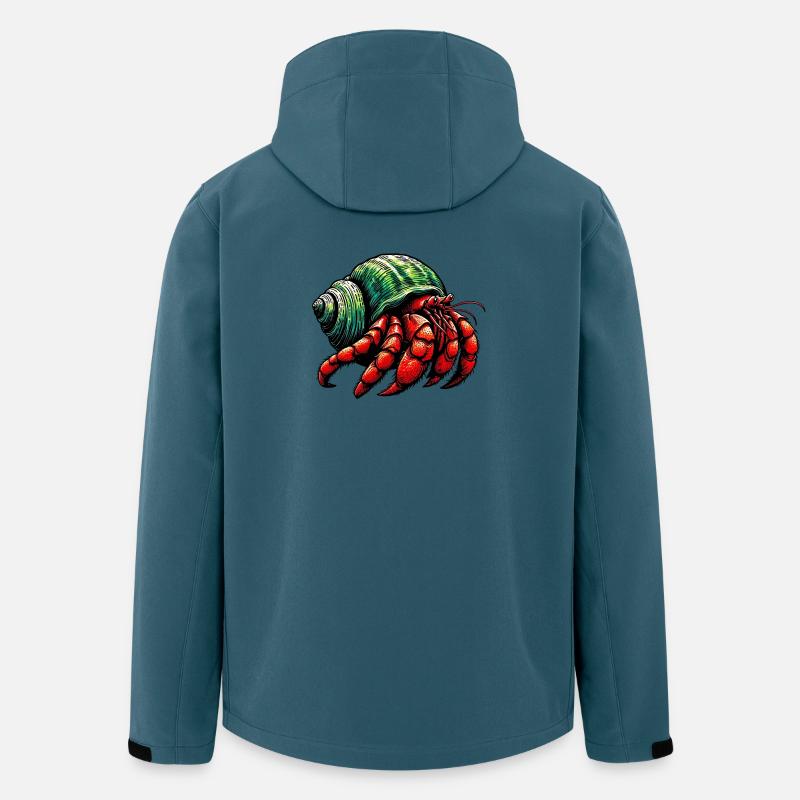 Einsiedlerkrebs - Recycelte Männer Softshell-Jacke von Stanley/Stella - Dunkles Petrol